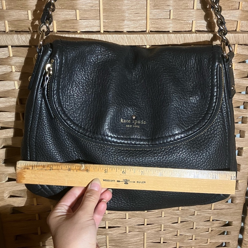Kate Spade Black Leather Shoulder Bag - Picture 3 of 12